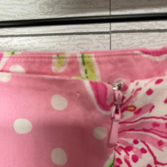 Lilly Pulitzer Pink Print Skirt Size 6 - Picture 8 of 12